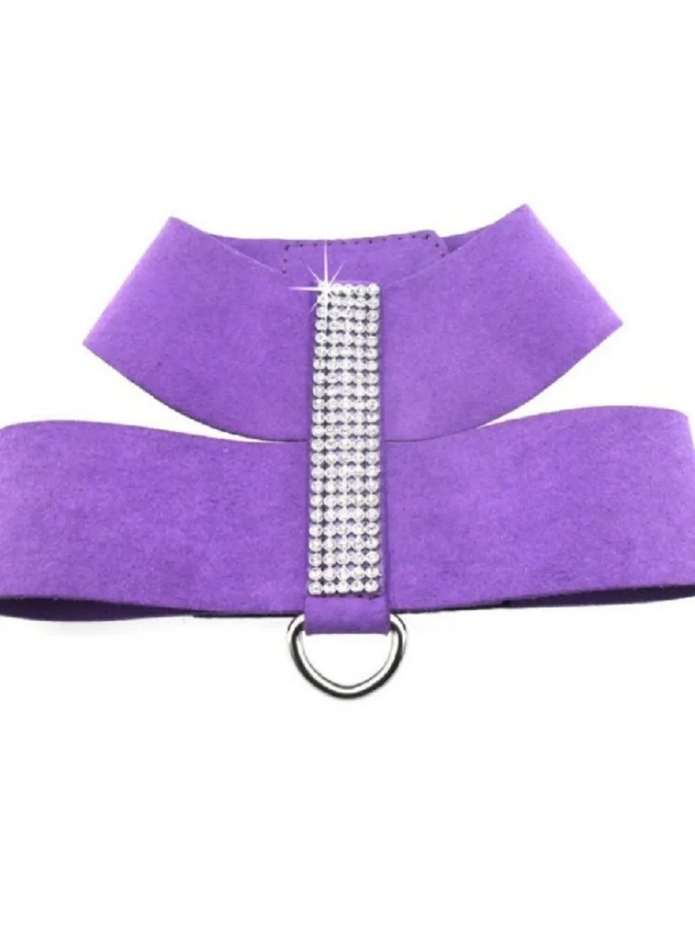 Size Small Soft Ultrasuede Dog Harness w Bling Adjustable Closings